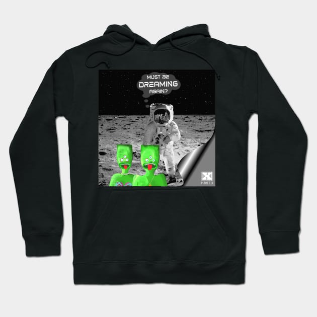 Spaceman Crypto Zombies Full Moon Aliens Hoodie by PlanetMonkey